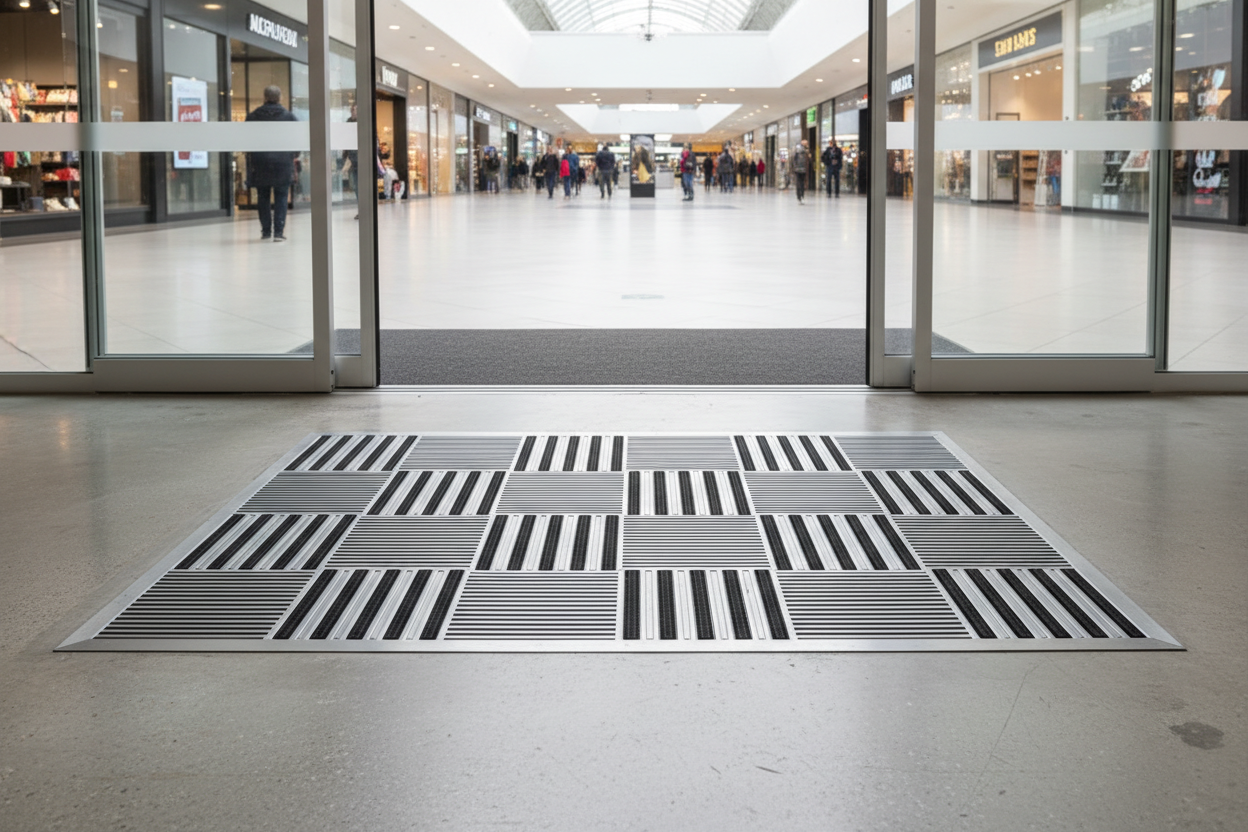 create aluminum mat pictures 60*90 entrance market mall