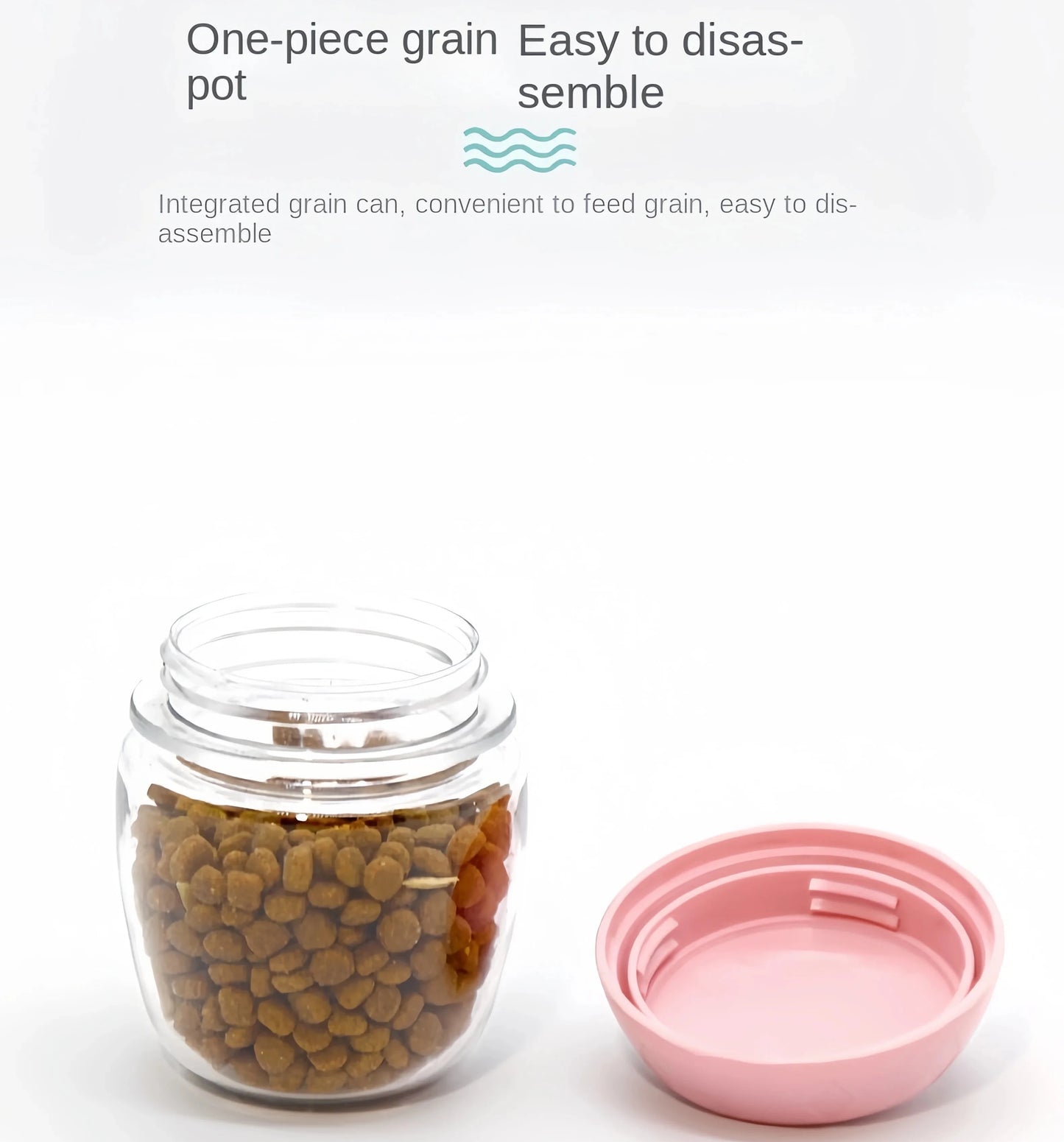 2 In1 Dog Cat Water Bottle with Storage Food and Water